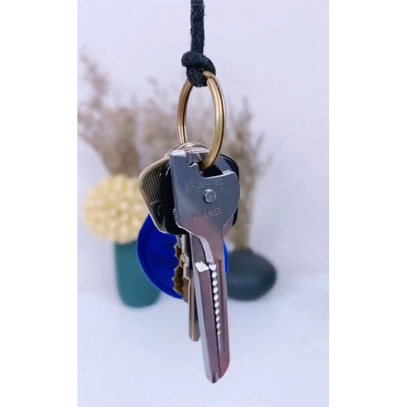 Jual Gantungan Kunci Keychain EDC Multi Fungsi 6 in 1 Stainless Steel ...