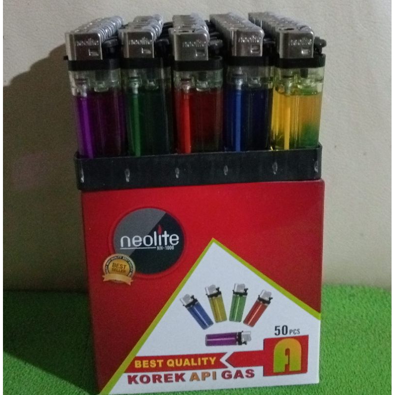 Jual Korek gas roda kecil,korek gas kecil 1000 an (neolite)isi perbox ...