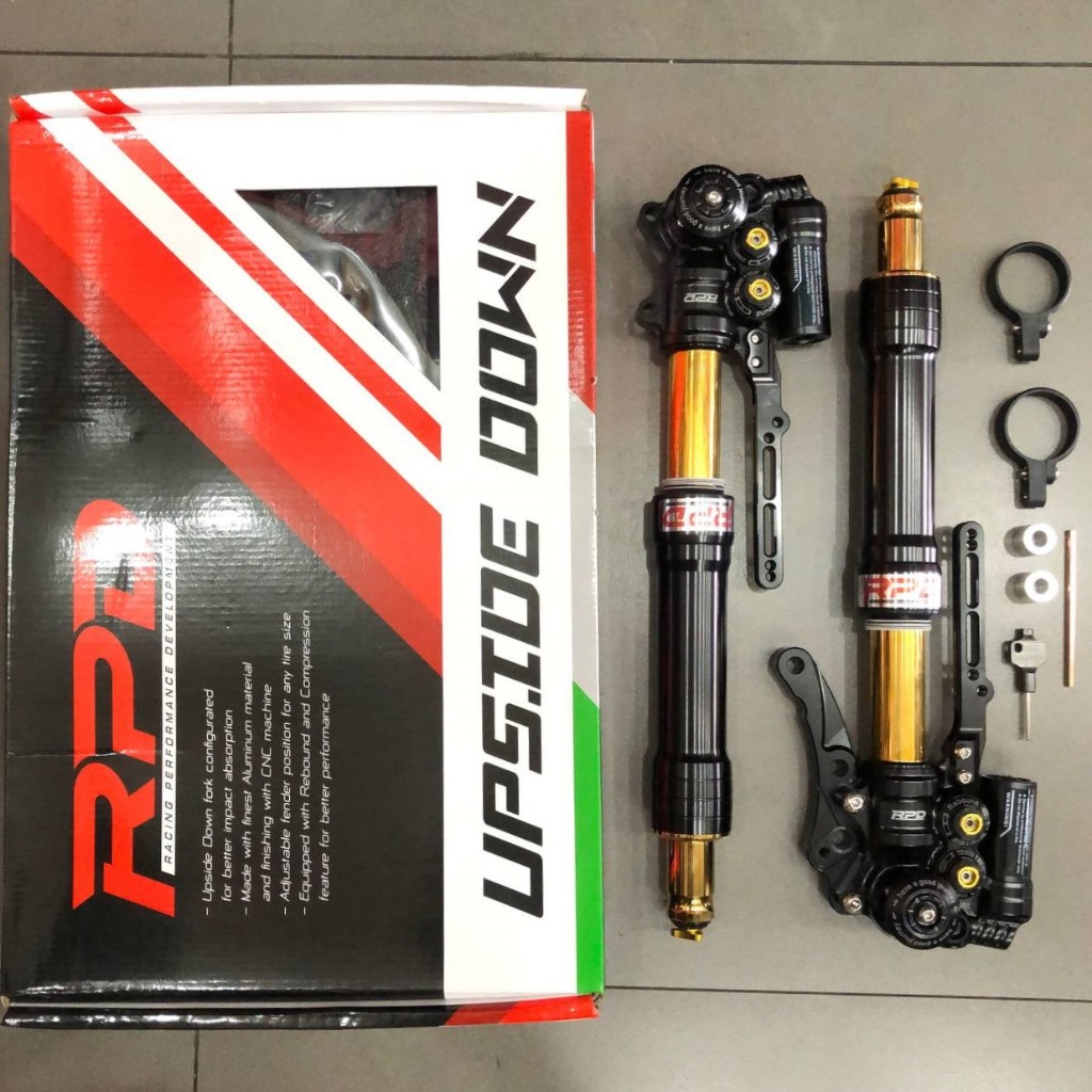 Jual Shockbreaker Shock Skok Depan USD Upside Down RPD Axial 432mm for ...