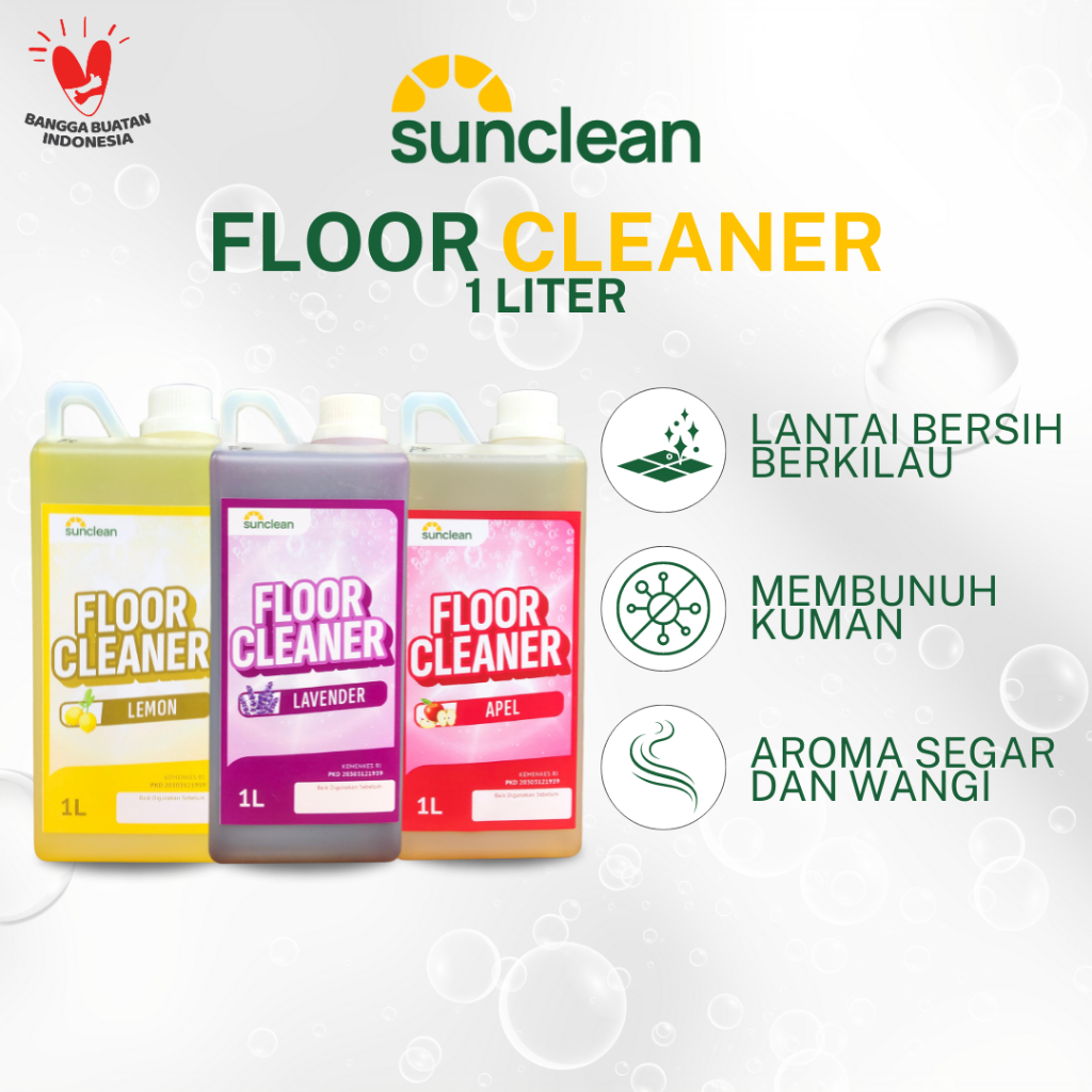 Jual SUNCLEAN Floor Cleaner Sabun Pel Lantai 1 Liter | Shopee Indonesia