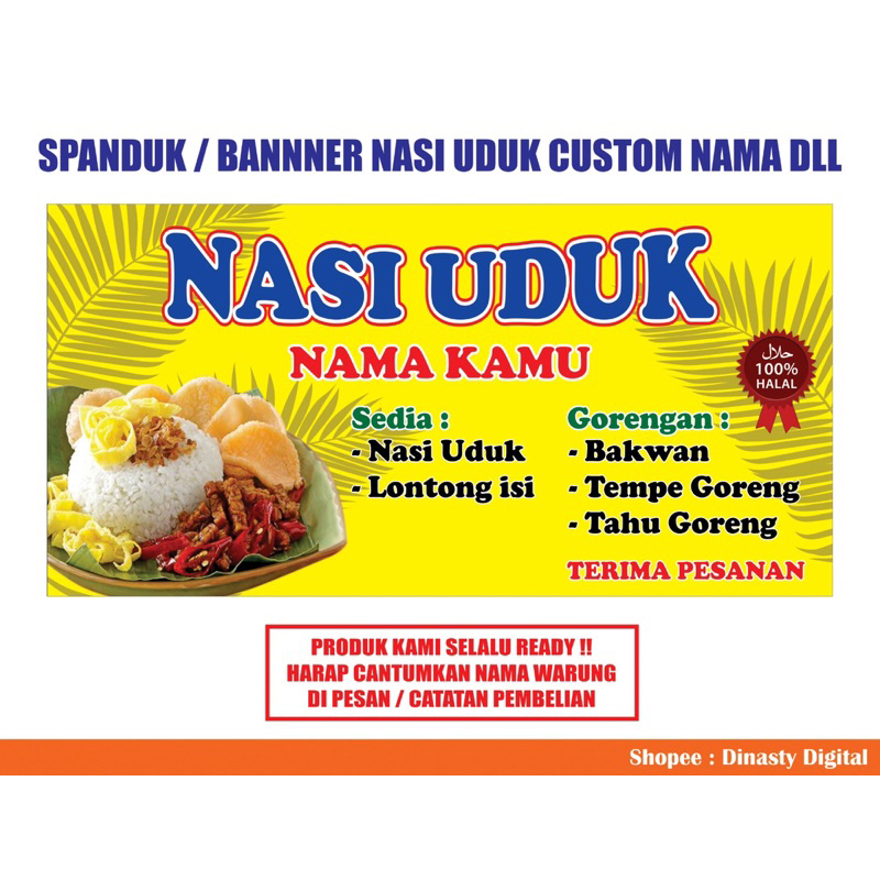 Jual Spanduk Makanan (Bisa Request Tulisan) | Shopee Indonesia