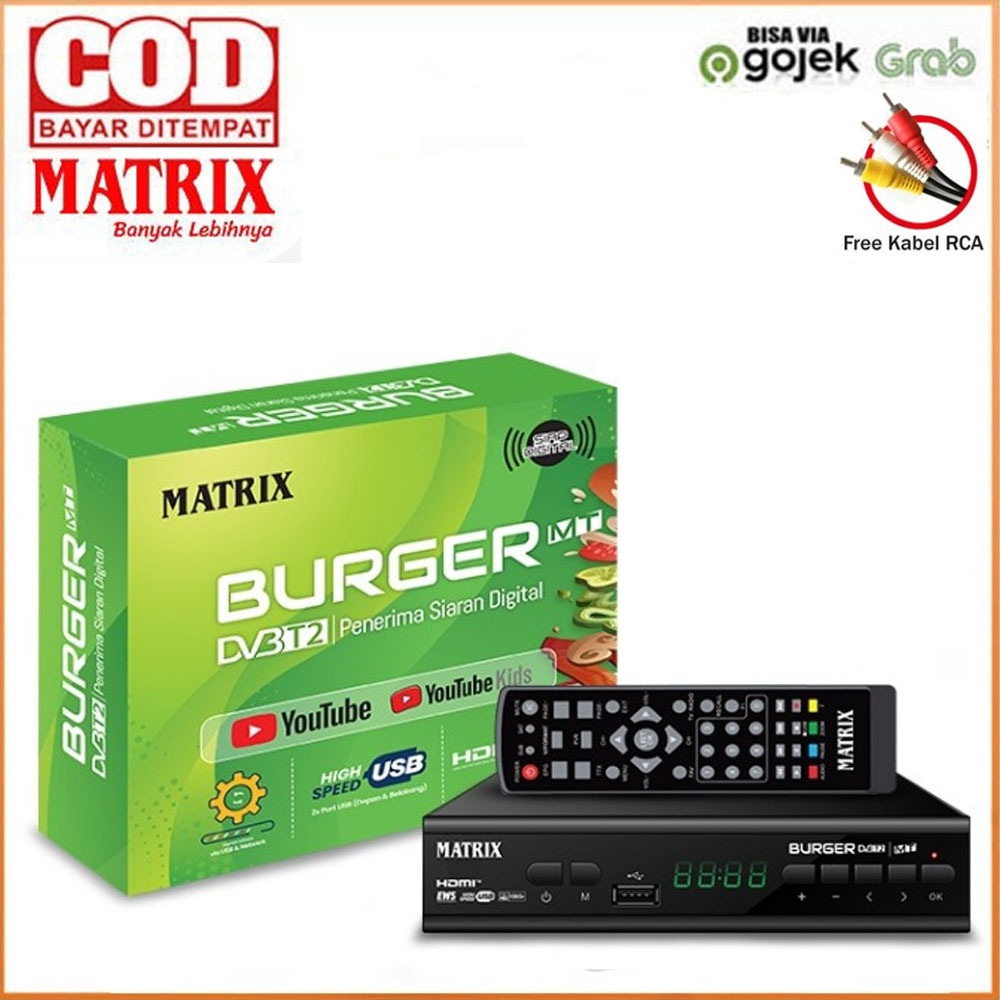 Jual Set Top Box Matrix Burger Hijau | Shopee Indonesia