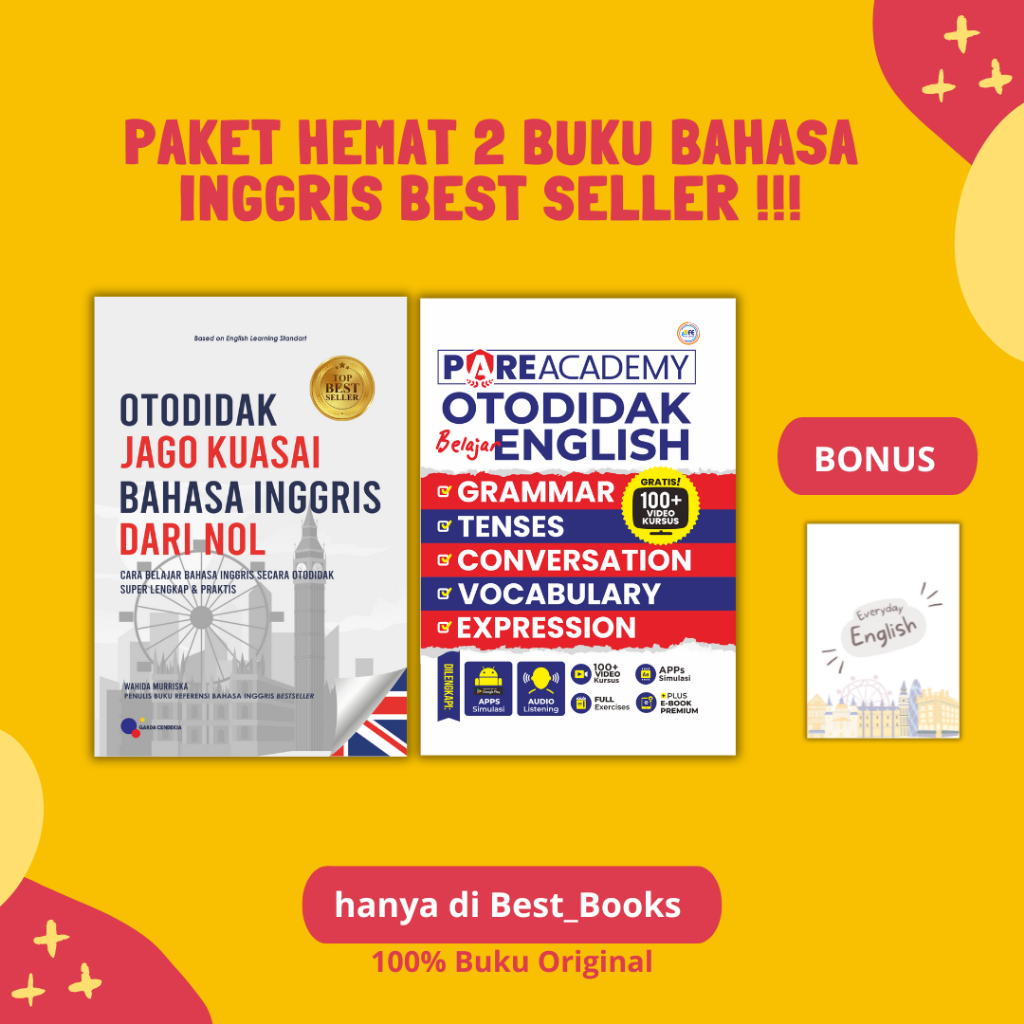 Jual Paket Hemat 2 Buku Best Seller Bahasa Inggris (Pare Academy ...