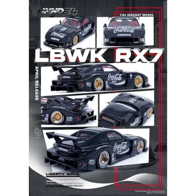Jual IN64-LBWK-Rx7-01 MAZDA RX7 (FD3S) LB-SUPER SILHOUETTE - Coca Cola ...
