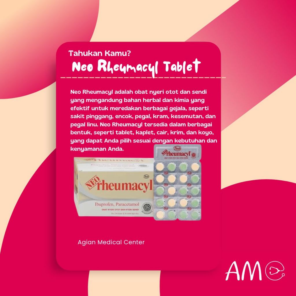 Jual NEO RHEUMACYL 20 TABLET BODE NYERI OTOT SENDI IBUPROFEN ...