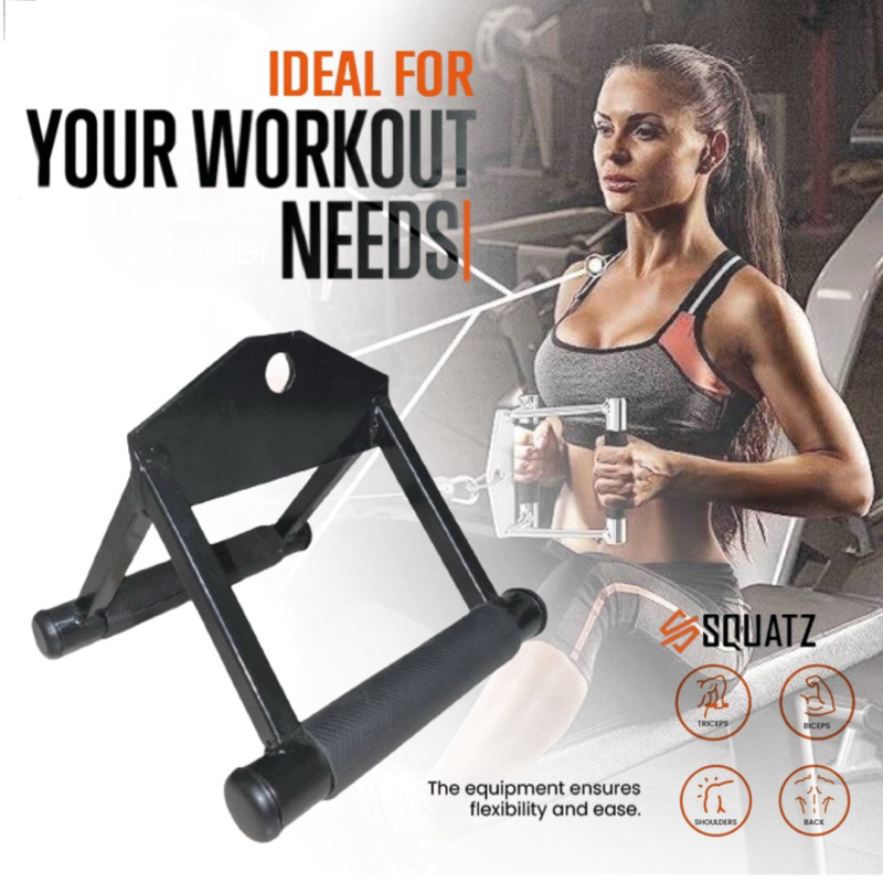 Jual Handle Dual Seated Row Handle Tricep Grip Gym Exercise Handles ...