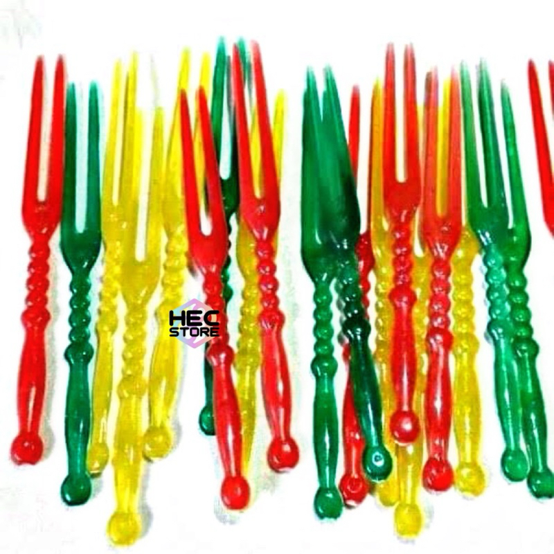 Jual Garpu Kue Ulang Tahun Garpu Plastik Warna Warni Pack Isi Pcs Shopee Indonesia