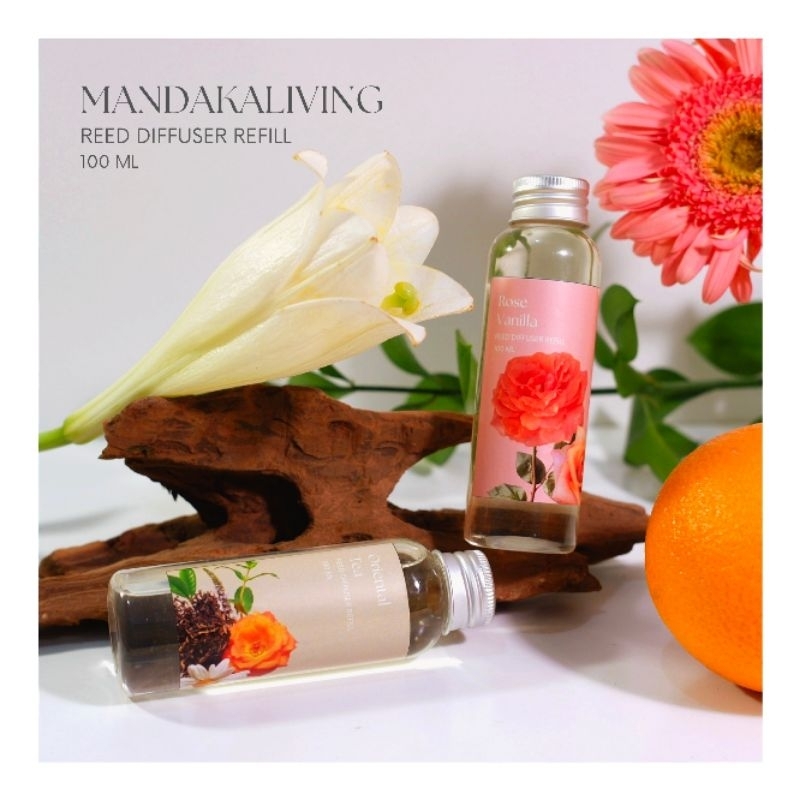 Jual 100 ML | Mandakaliving reed diffuser refill - Isi Reed Diffuser ...