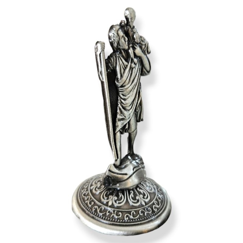 Pajangan Meja Santo Kristoforus 9cm Pelindung Perjalanan 2