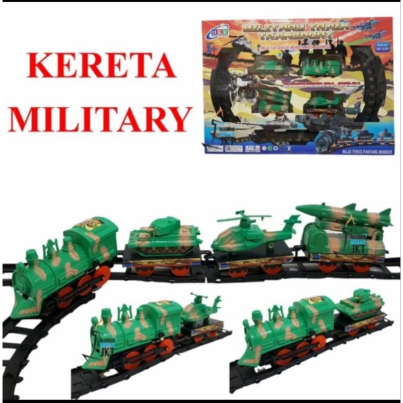 Jual mainan kereta api militer military train / militer kereta ...