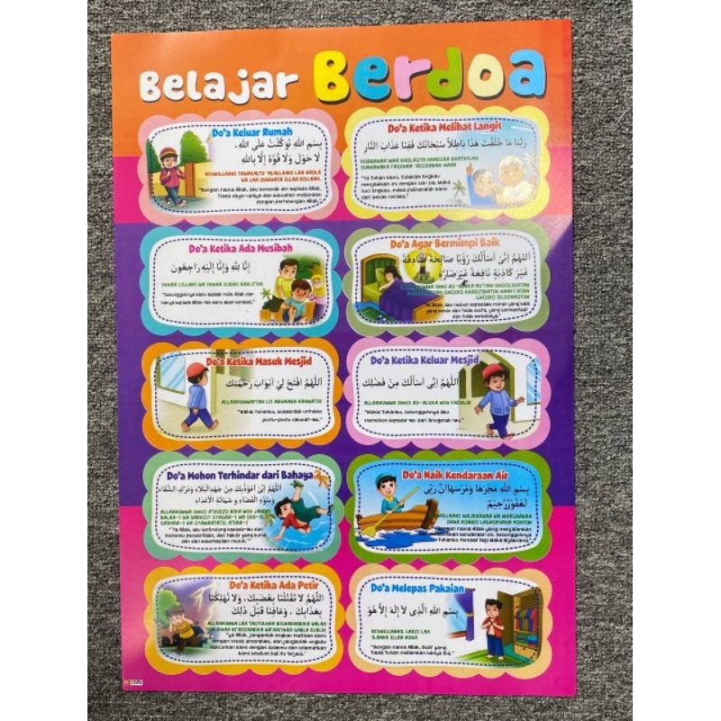 Jual Poster Anak Lengkap/Poster Edukasi Anak Lengkap Trendi Fashion ...