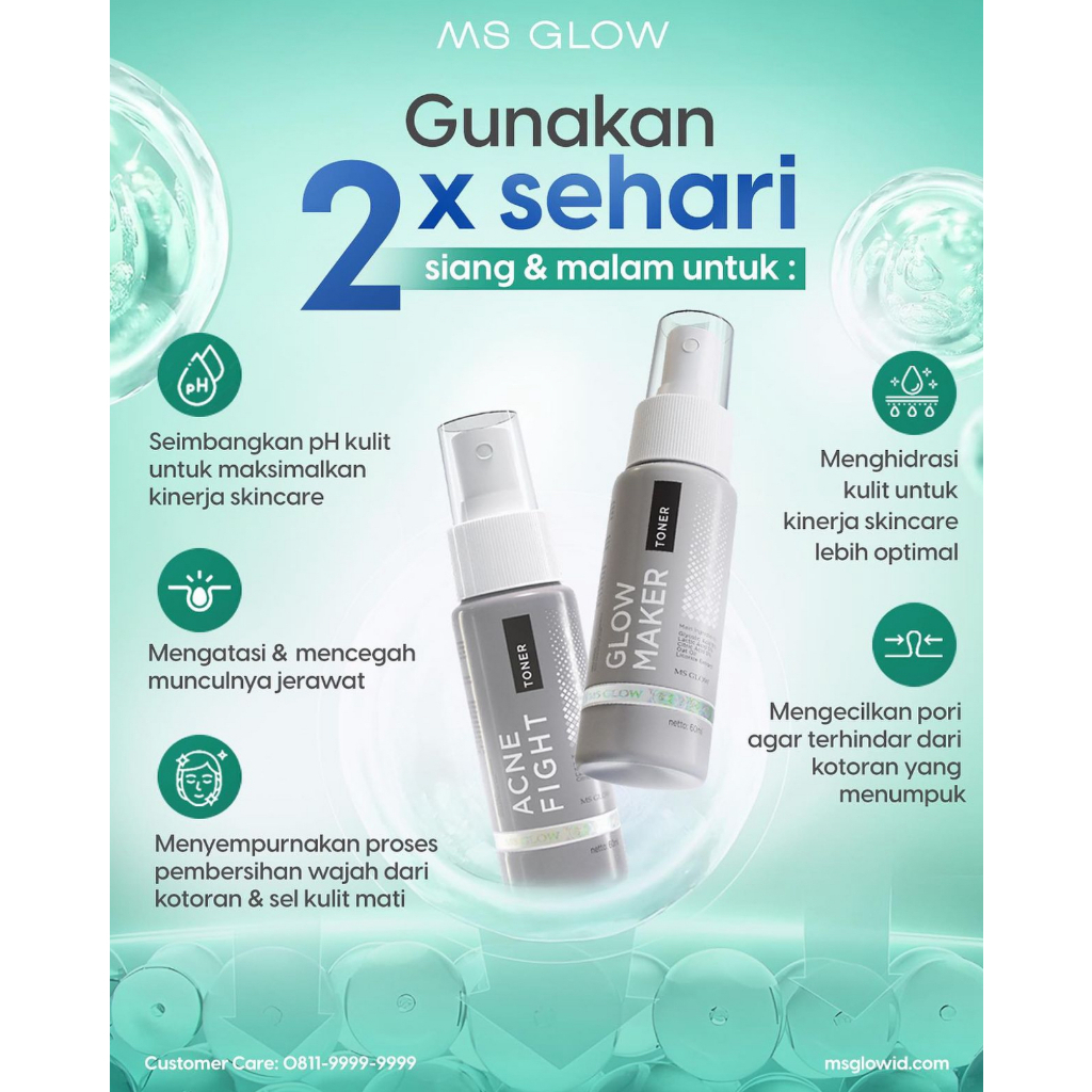 Jual ( EXP 2026 )TONER MS GLOW Glow Maker / Acne Kemasan Baru Shopee