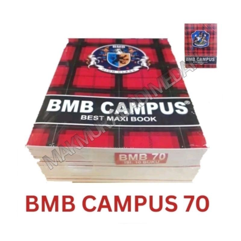 Jual (1Pack:10Pcs) Buku Tulis Panjang BMB isi 70 Lembar Termurah! Best ...