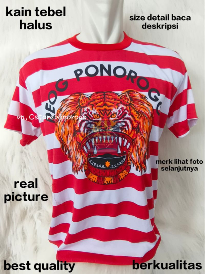 Jual KAOS REOG DEWASA MERK OLYMPIC ASLI / kaos sakera / kaos barong ...