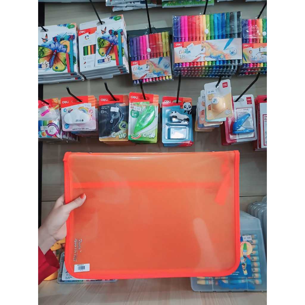 Jual Map Resleting Jumbo Kingco / Map Plastik Zipper F4 ( Folio ...