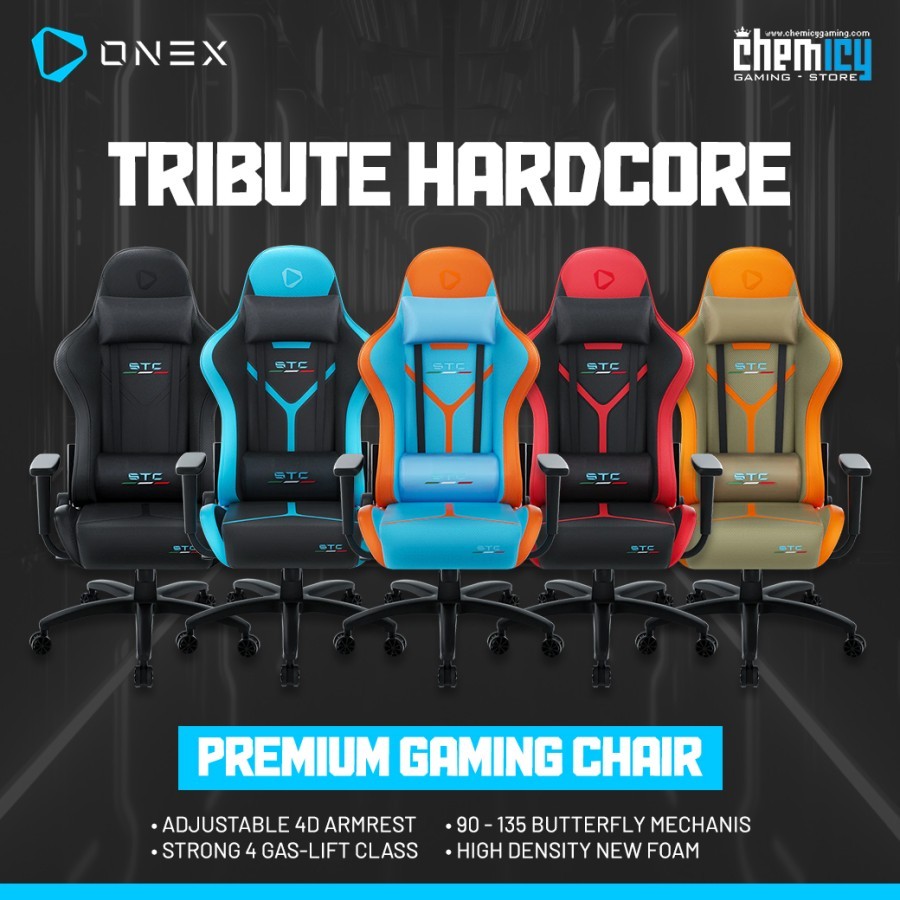 Jual Onex STC Tribute Hardcore Series Premium Gaming Chair / Kursi ...