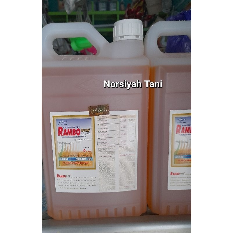Jual HERBISIDA RAMBO GOLD 480SL KEMASANN 5 LITER | Shopee Indonesia