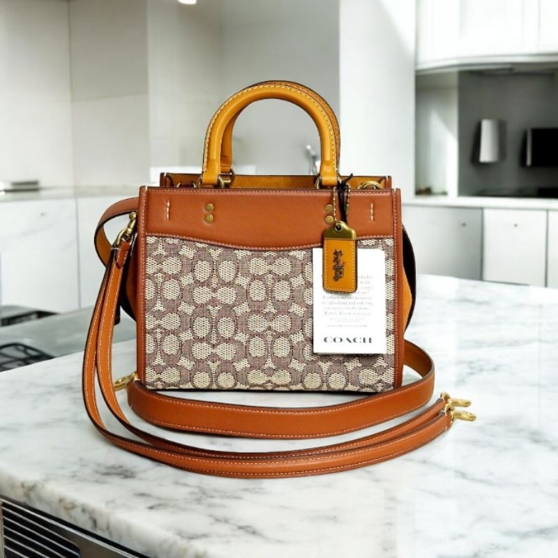 Jual Coach Rogue 25 in Signature Textile Jacquard | Shopee Indonesia
