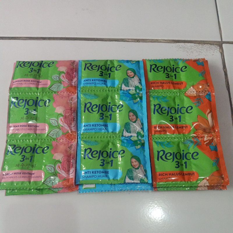 Jual (3 renteng) Shampo rejoice renteng | Shopee Indonesia