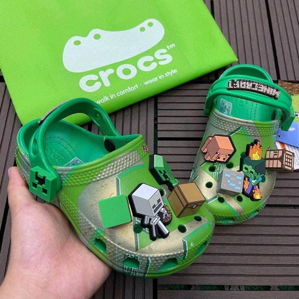 Jual Crocs Anak / Crocs / Crocs 3D / Crocs Minecraft / Minecraft ...