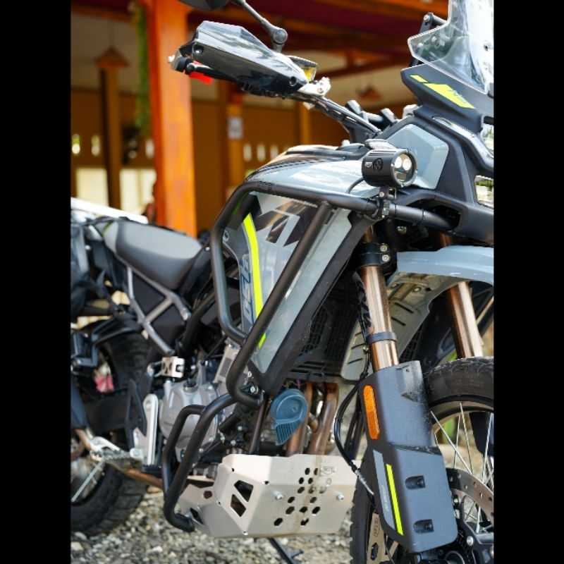 Gabel Schieber Für CFMOTO 450MT 2024-2025 - Crash Protector Grau