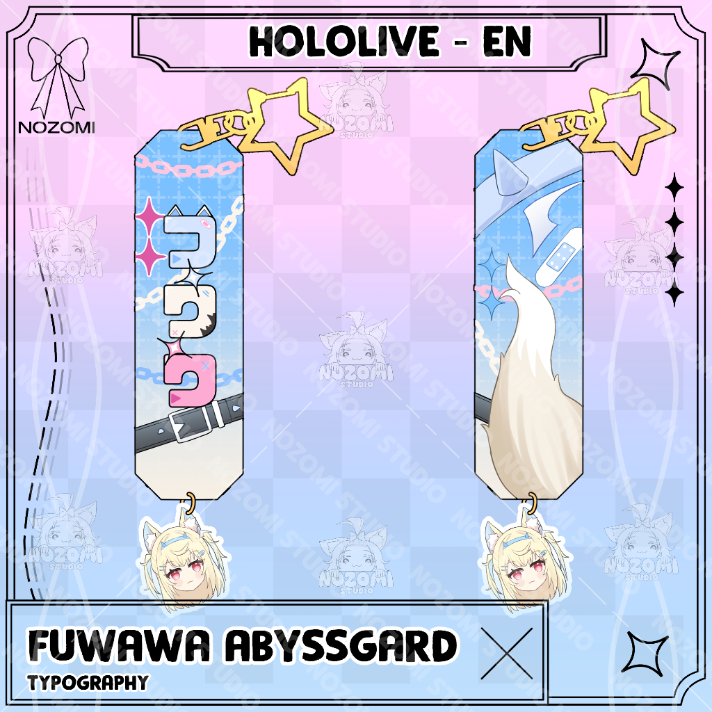 Jual Ganci / Gantungan Kunci / Keychain Akrilik Typography HOLOLIVE EN ...