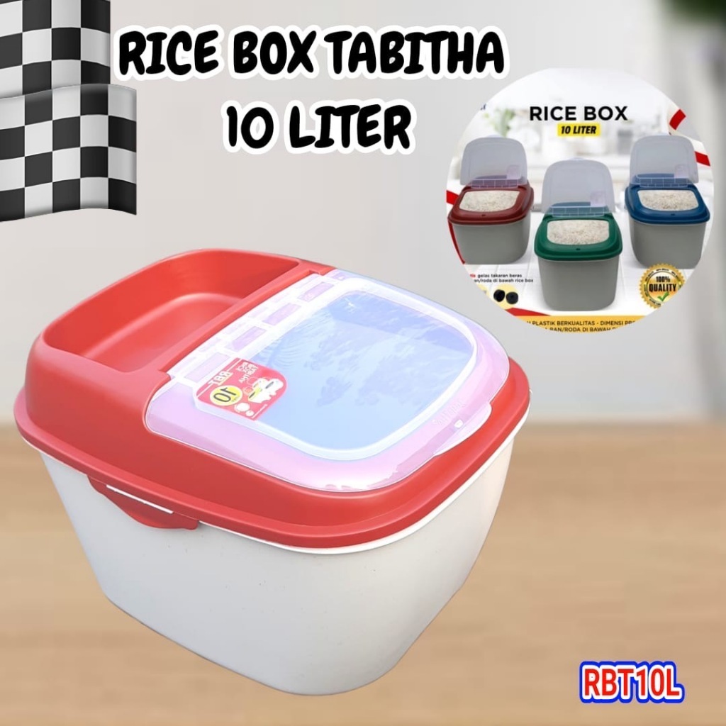 Jual RICE BOX TBT 10 kg / Tempat beras 10kg / Organizer barang ...