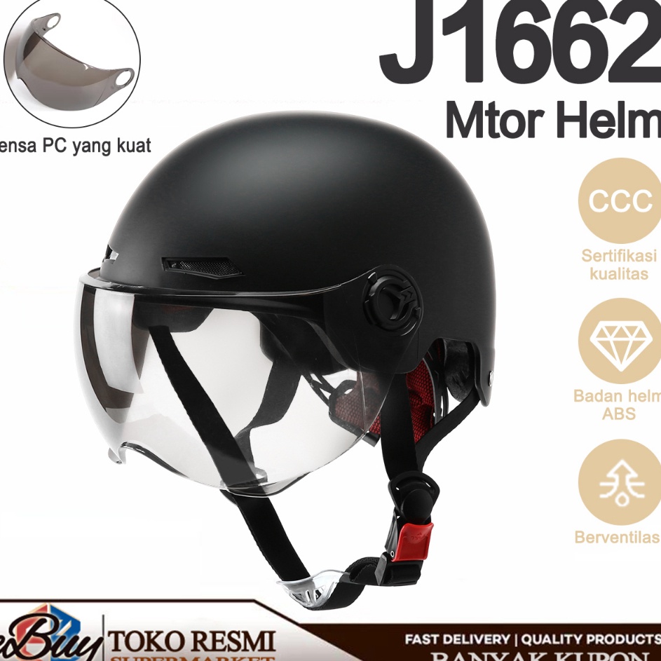 Jual Diskon Khusus Helm Half Face ABS PutihKuat dan kokoh motor ...