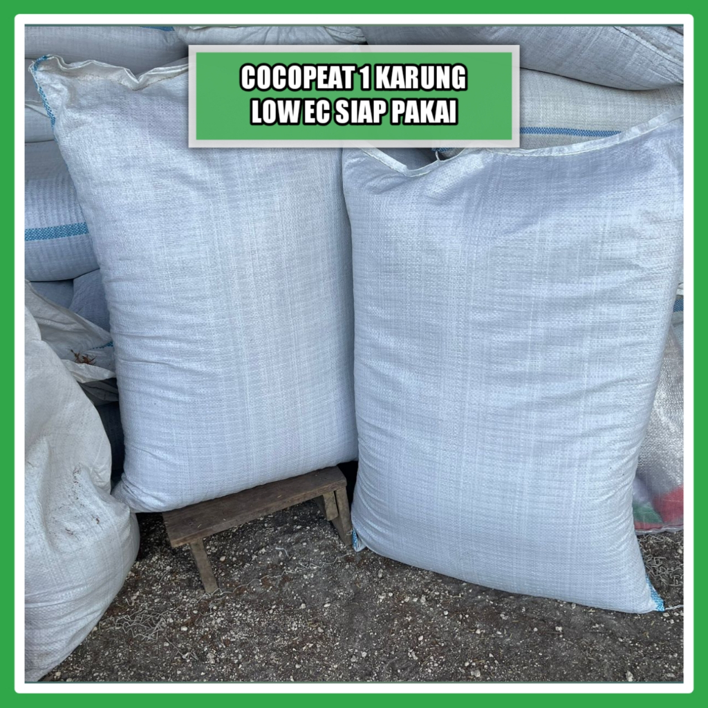 Cocopeat Media Tanam Low EC Organik Karung U50 Siap Pakai Tanaman Hias | AHT