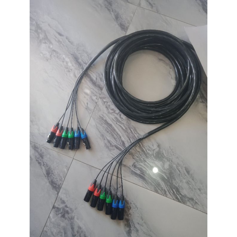 Jual kabel snake makita isi 6 ch lengkap Canon xlr tinggal pakai 15 ...