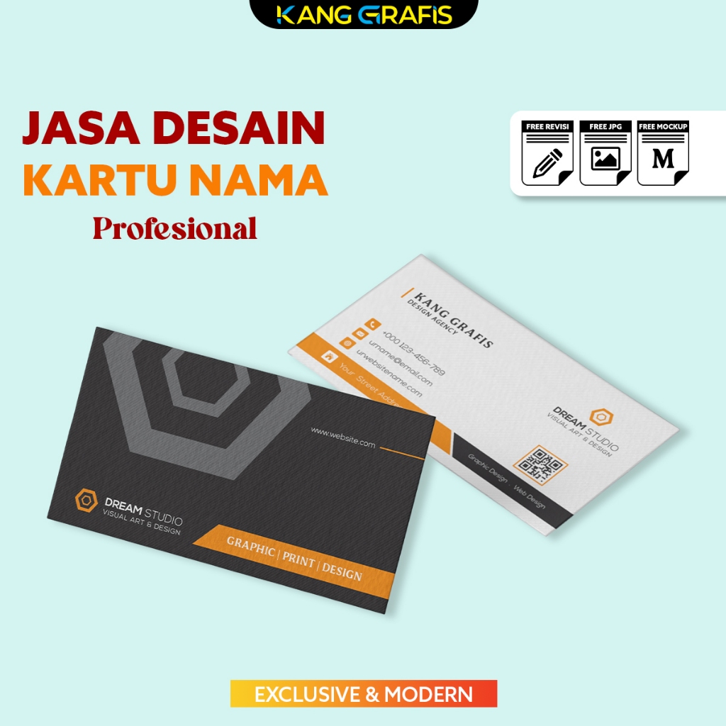 Jual Jasa desain kartu nama modern profesional | Shopee Indonesia