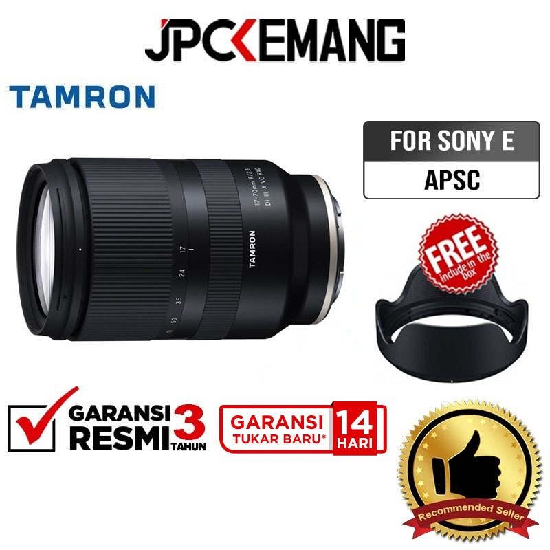 Jual Tamron for Sony E 1770mm f2.8 Di IIIA VC RXD / Lensa Tamron Sony