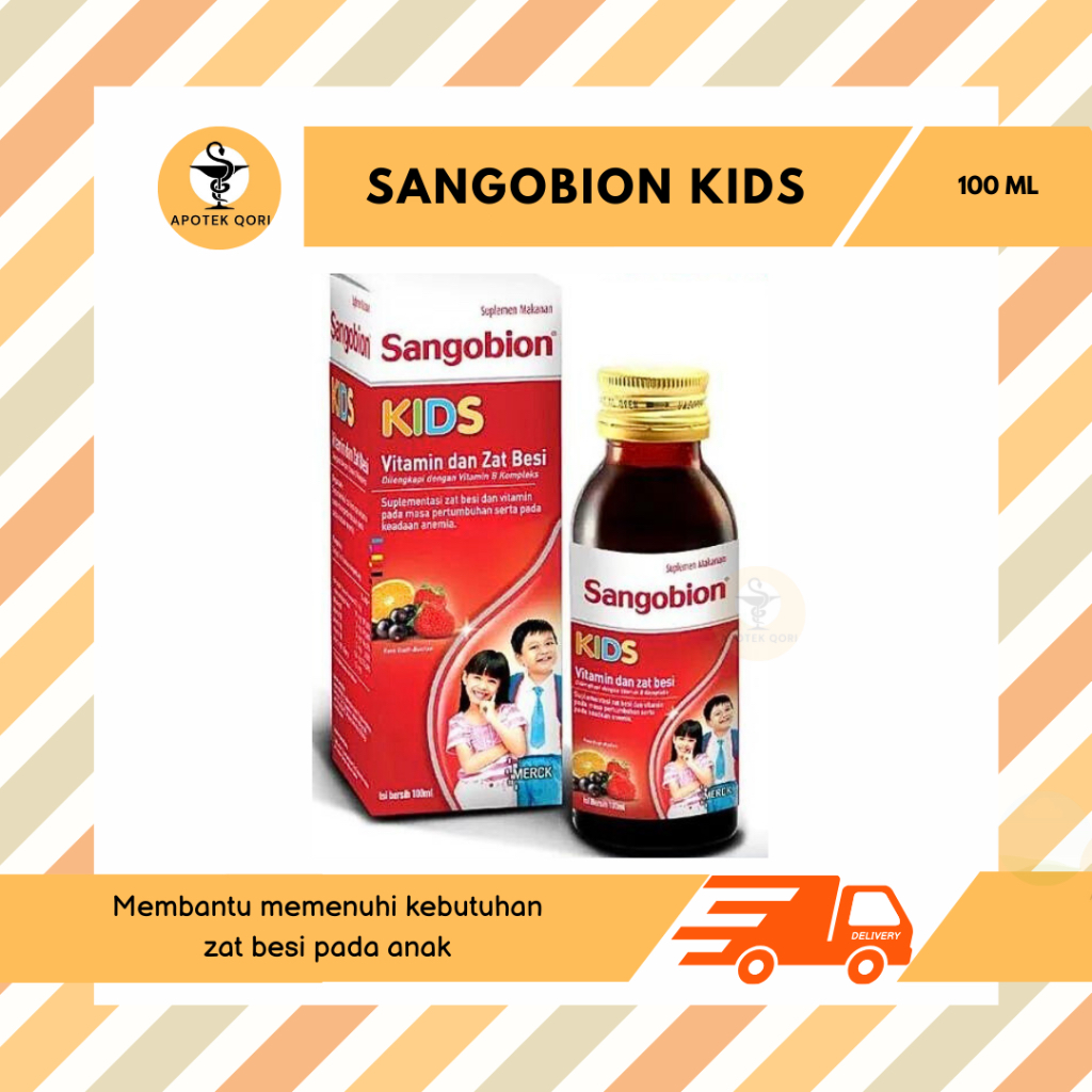 Jual SANGOBION KIDS SIRUP 100 ML/SUPLEMEN ZAT BESI UNTUK ANAK | Shopee ...