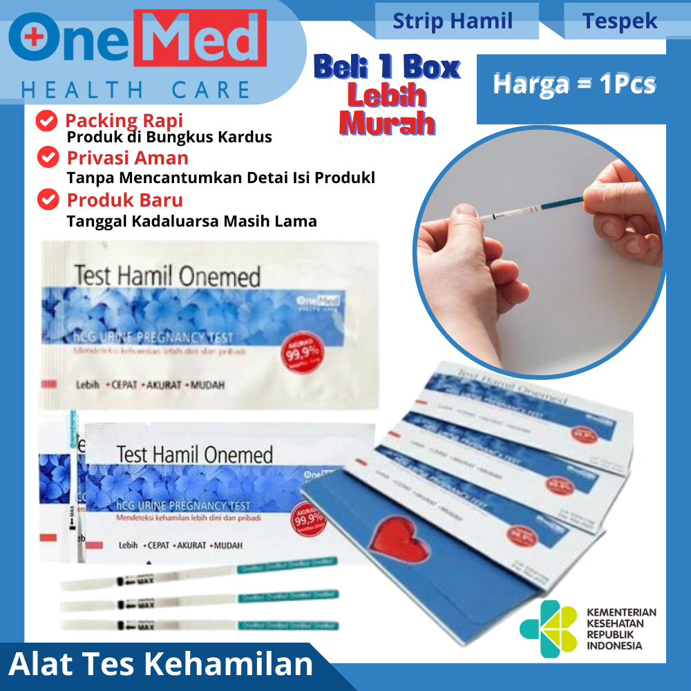 Jual Cod Alat Tespek Tes Kehamilan ONEMED 1Pcs Harga Satuan Akurat dan