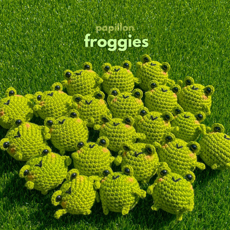 Jual Froggies Amigurumi Keychain | Boneka Rajut Kodok | Shopee Indonesia