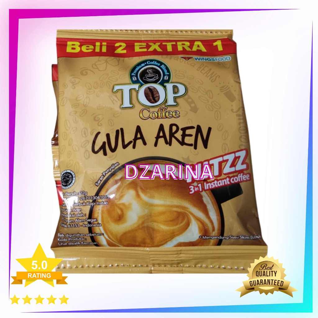 Jual TOP KOPI GULA AREN 15 Sachets x 22gr | Shopee Indonesia