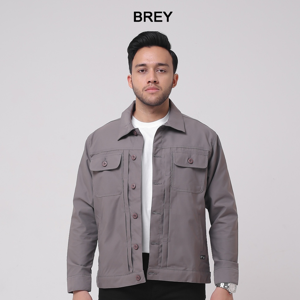 Jual BREY Jaket Pria Trucker Rex Jacket Original Premium | Shopee Indonesia