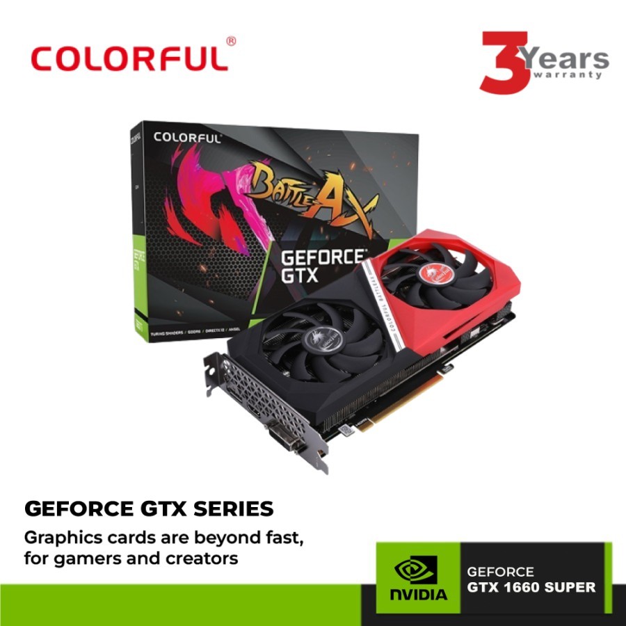 Jual VGA Colorful GeForce GTX 1660 SUPER NB DUO 6G-V 6GB GDDR6 | Shopee ...