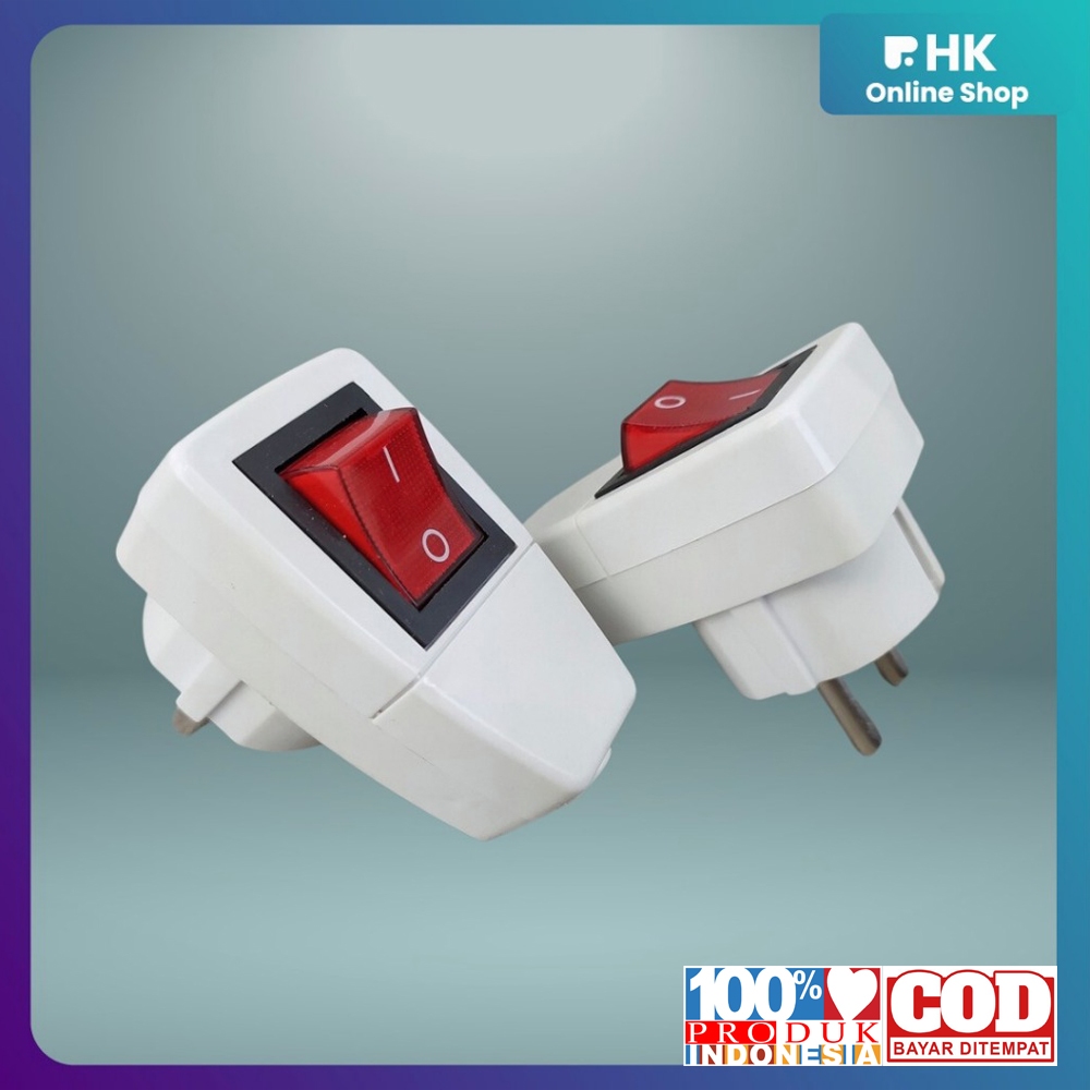 Jual HK-teker Saklar Lampu On Off / Colokan Listrik On Off | Shopee ...