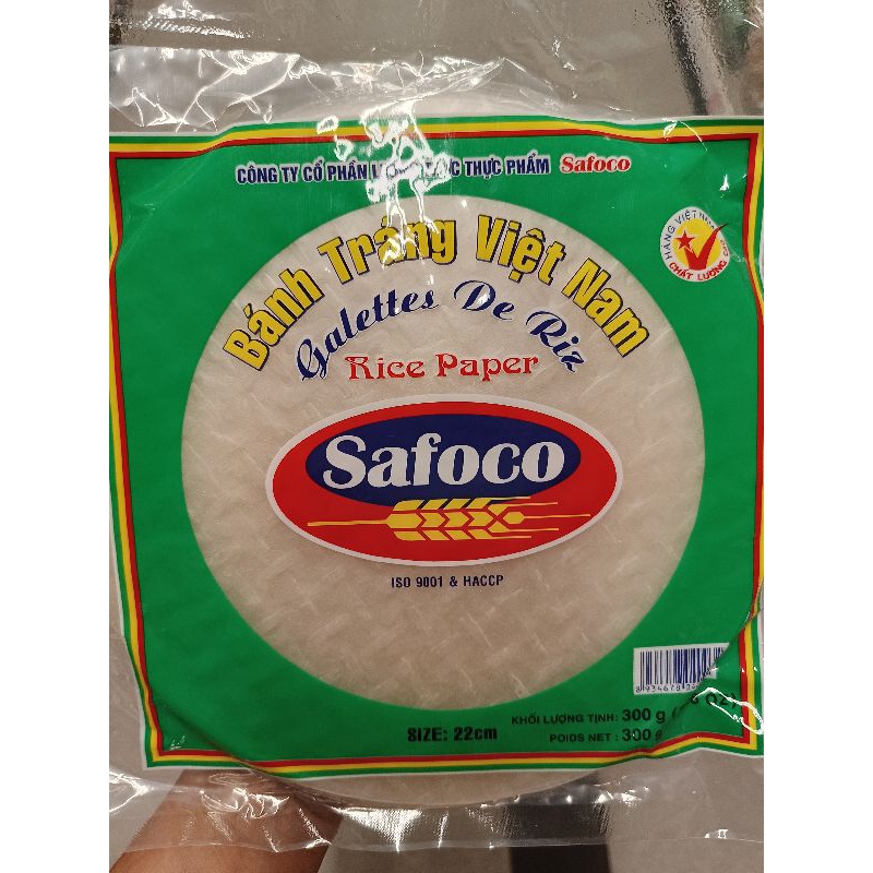 Jual Safoco Banh Trang VIET NAM Rice Paper / Kulit Lumpia 22 Cm (300 Gr ...