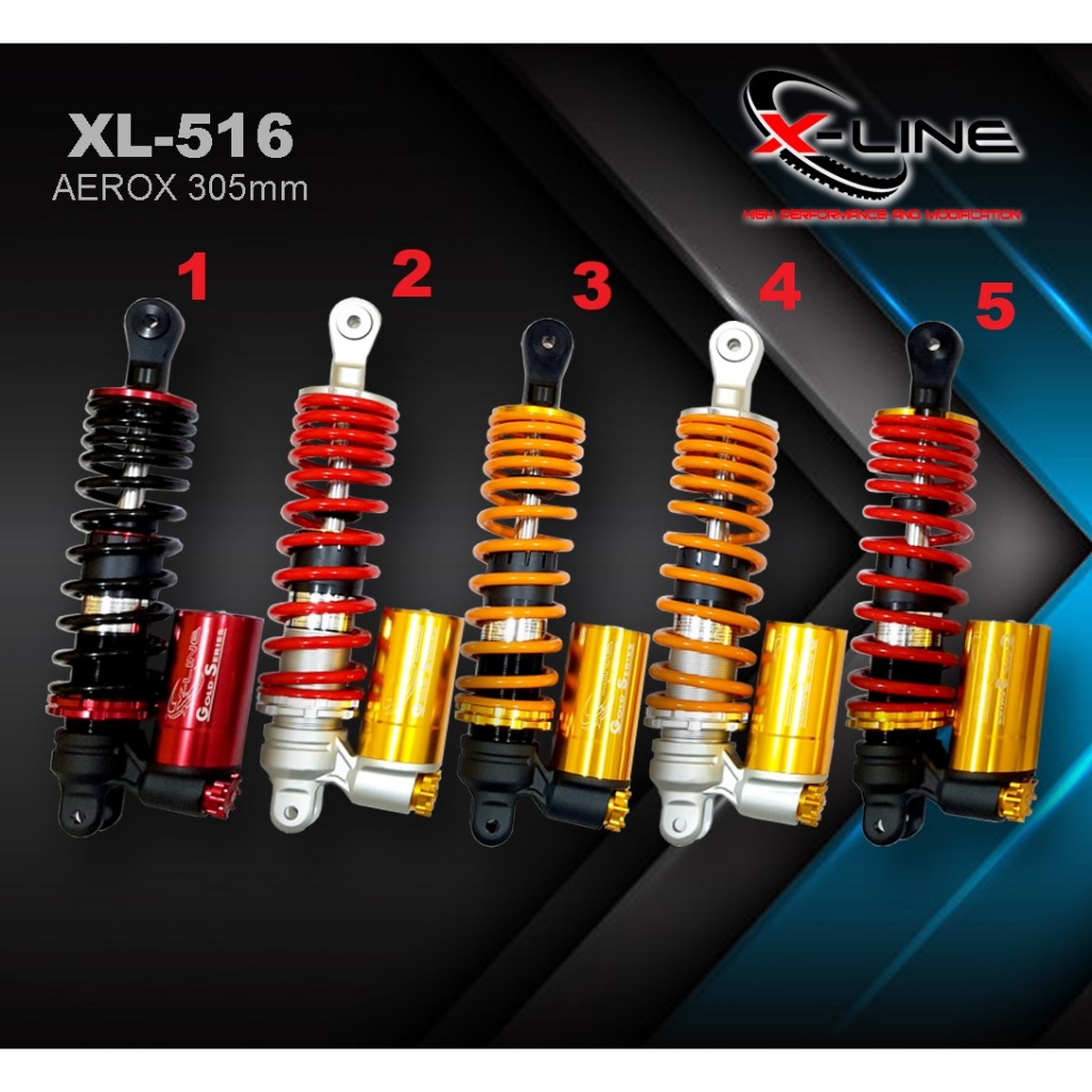 Jual XLINE SHOCK SHOCKBREAKER BELAKANG TIPE 516 TABUNG BAWAH AEROX ...