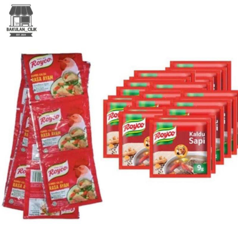 Jual Royco Sapi Dan Ayam 1 Renteng Isi 12 Sachet Penyedap Rasa | Shopee ...