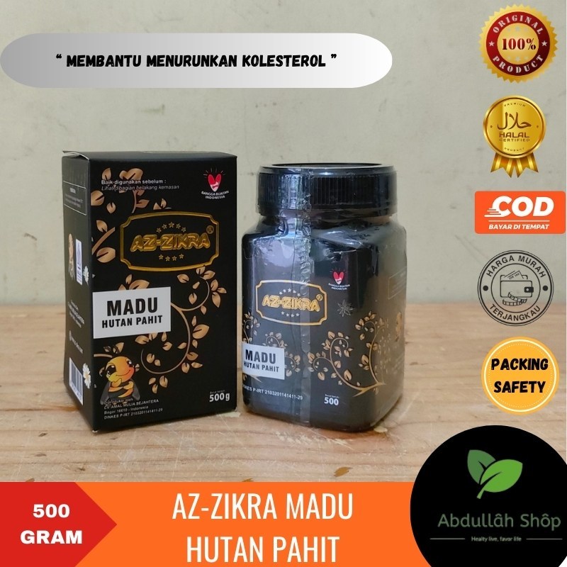 Jual AZ-ZIKRA Madu Az Zikra Hutan Hitam Pahit AzZikra Hitam Pahit isi ...