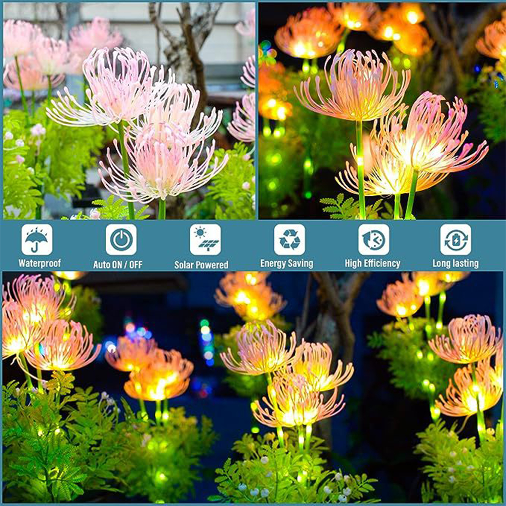 Jual Lampu Taman Tenaga Surya Model Bunga Luar Ruangan LED Solar Lawn ...