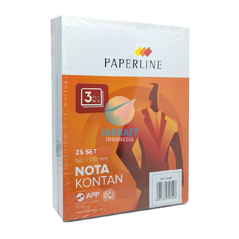Jual (10 Pcs) GROSIR Buku Nota Kontan PAPERLINE B3 Besar 3 Ply ...
