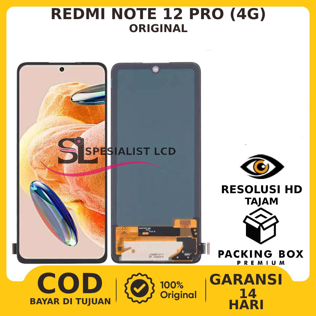 Jual LCD TOUCHSCREEN REDMI NOTE 12 PRO 4G ORIGINAL FULLSET TOUCHSCREEN ...