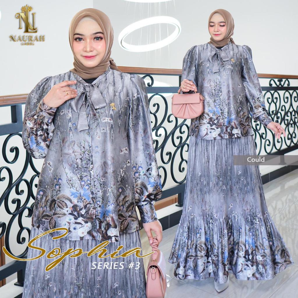 Jual Naurah Label. Sophia 3 Plisket Setelan Set Rok Bahan Armani Silk ...
