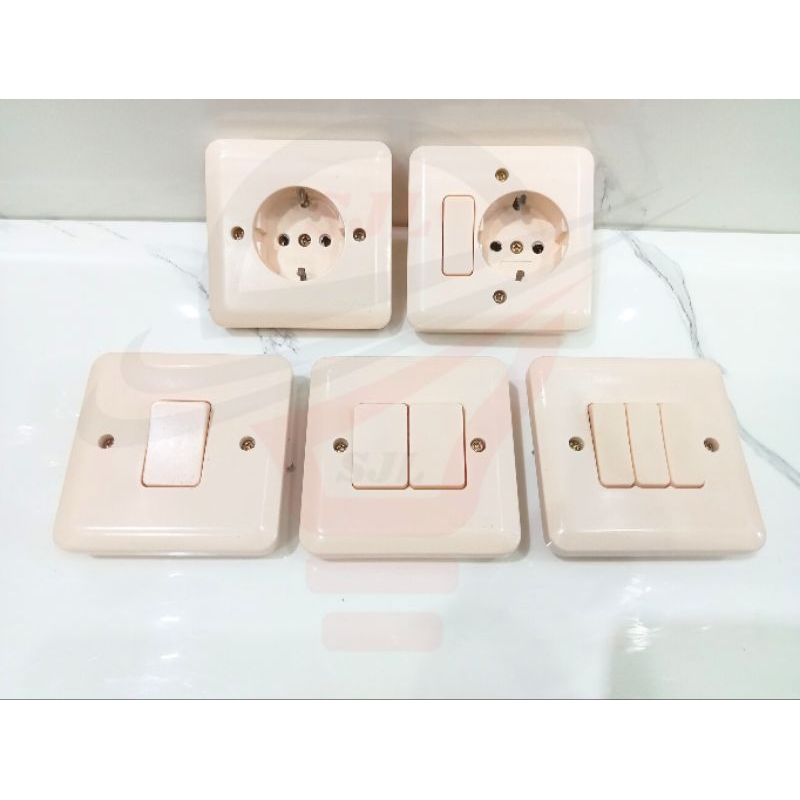 Jual CAHAYA - Saklar IB engkel seri triple engke stop kontak engkel ...