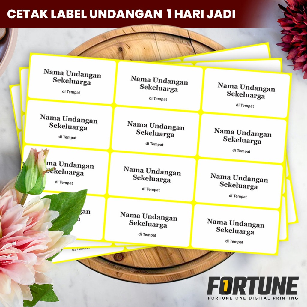 Jual PRINT LABEL NAMA UNDANGAN - LABEL 103 - 1 HARI JADI | Shopee Indonesia