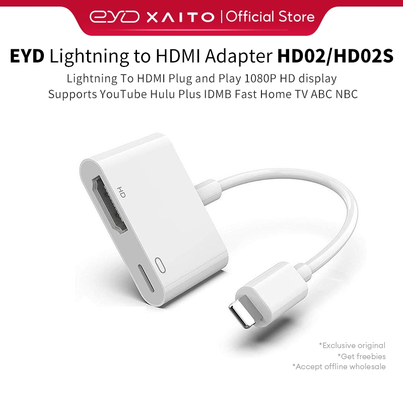Jual AITO HD02S Lightning To HDMI Adapter Kable For IPhone iPad 4K HD